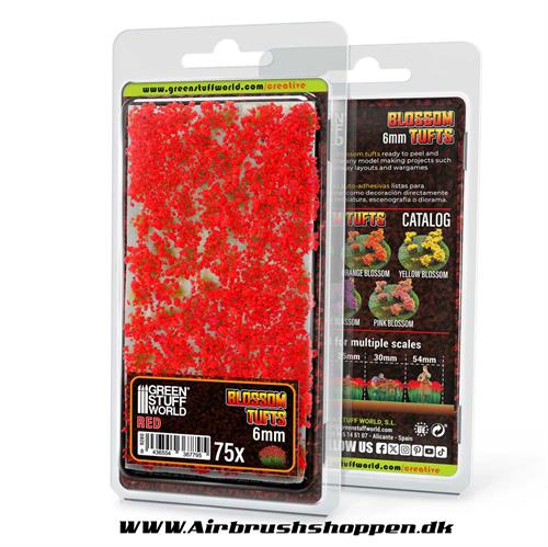 Blossom Tufts - 6mm - Red Flowers GSW